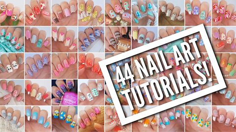 44 Nail Art Tutorials! _ Nail Art Design Compilation