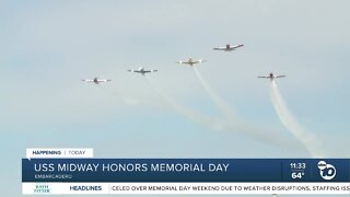 USS Midway Museum marks Memorial Day