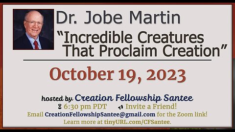 Incredible Creatures that Proclaim Creation by Dr. Jobe Martin