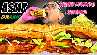 ASMR SUBWAY FOOTLONG SANDWICH [EATING SOUNDS](asmr no talking)#3