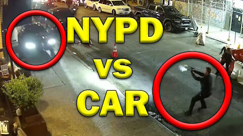 NYPD Unload on Runaway Car On Video! LEO Round Table S06E50c