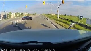 Mustang Spins Out In Toronto