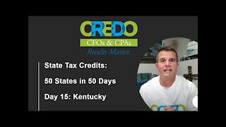 50 States in 50 Days - Kentucky Tax Credits - Spirits, GEDs, and Big Families!