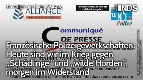 Frz Polizeigewerkschaften: Heute im Krieg gegen „Schädlinge“ & „wilde Horden“, morgen im Widerstand