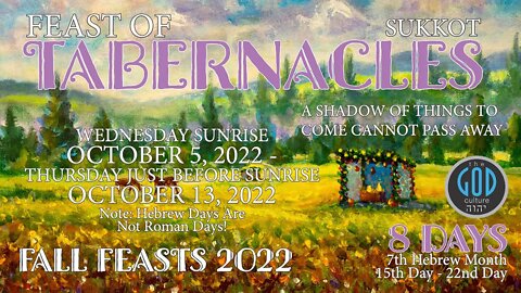 The Feast of Tabernacles: Sukkot, A Shadow Of Things To Come. Feasts of YHWH Series