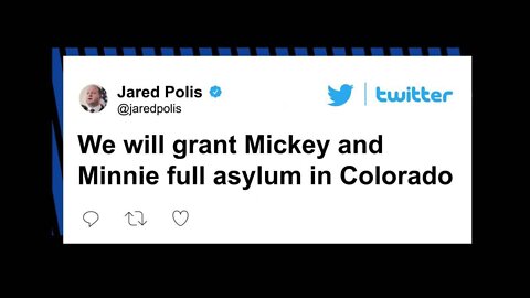 Colorado Gov. Polis offers Mickey Mouse 'asylum' as he urges Disney to leave Florida