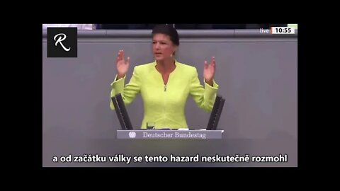 Nemci nechu sankcie proti Rusku - Nemecka poslankyna Dr. Sarah Wagenknecht