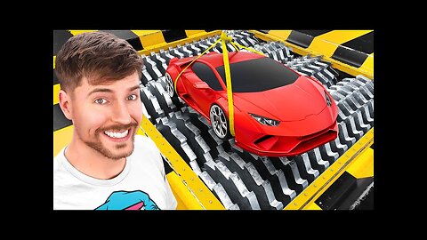 Lamborghini Vs World's Largest Shredder | Mrbeast