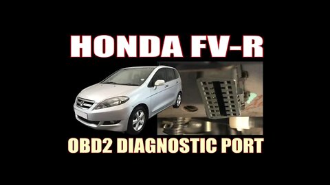 HONDA FVR ( 2007 ) - OBD2 DIAGNOSTIC PORT LOCATION