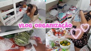 Vlog / Organizei o guarda roupa das crianças, feira do super mercado🥰