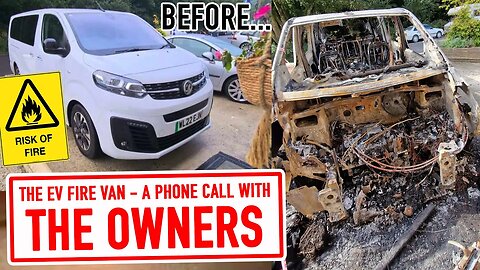 Cornwall EV Blaze - Speaking to the owners of the Vauxhall Vivaro after the fire
