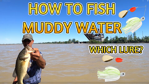 How to Fish Muddy Water. Portage River Ohio Bass Fishing