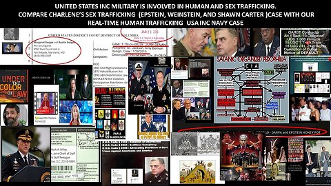 THE UNITED STATES MILITARY (2ND MILITARY/NAVY) IS ALSO INVOLVED IN HUMAN/SEX TRAFFICKING TOO!