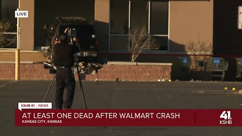 Car crashed into a Kansas City, Kansas, Walmart