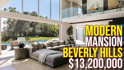 iNside $13,200,000 Modern Beverly Hills Mansion