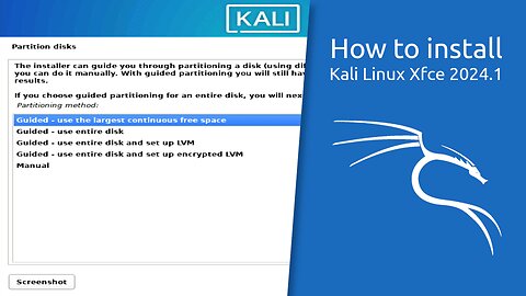 How to install Kali Linux Xfce 2024.1