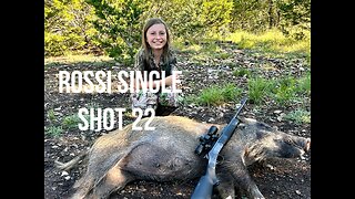 HUGE HOG with a Rossi single shot 22.