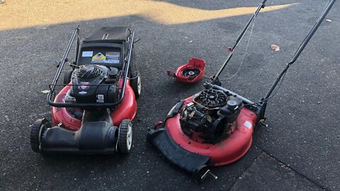 HOW TO Save MTD Self Propelled Lawn Mower with Troy Bilt Push Mower? Can I do it? 2 Mowers