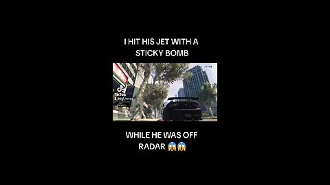 I HIT HIS JET WITH A STICKY BOMB WHILE HE WAS OFF RADAR 😱😱😱