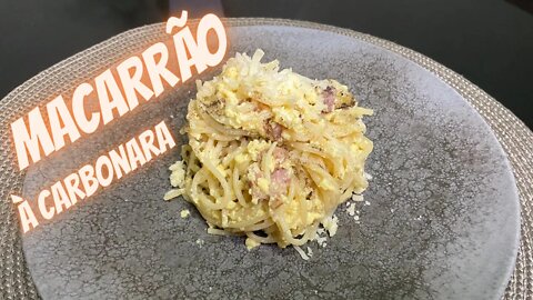 MACARRÃO À CARBONARA | ESPAGUETE | RECEITA FÁCIL E DELICIOSA!!! #macarrao #carbonara #receita 意大利面