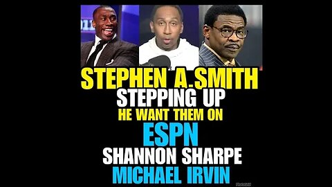 NIMH Ep #595 Stephen A. Smith support for Shannon Sharpe & Michael Irvin!!! #RealBrothers