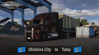 ATS | Mack Anthem | Oklahoma City OK to Tulsa OK | FlatRack Container Oversize Box 44,974lb