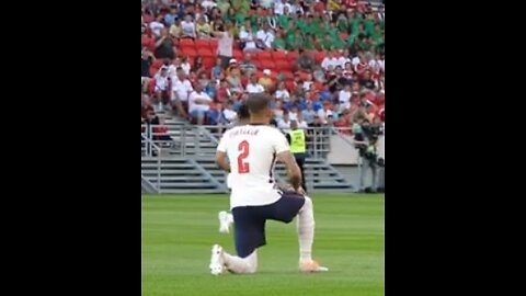 June 2022: England soccer players booed by based Hungarian children for taking the knee.