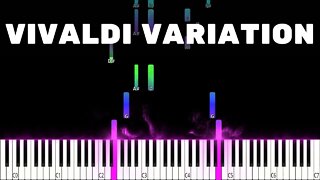 🔵 Vivaldi Variation - Piano Tutorial with Musical Notes