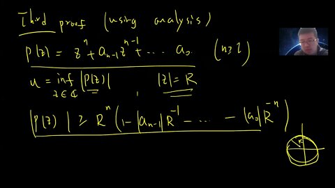 Prove fundamental theorem of algebra by analysis