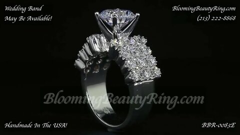 BBR 0083E Diamond Engagement Ring By BloomingBeautyRing com
