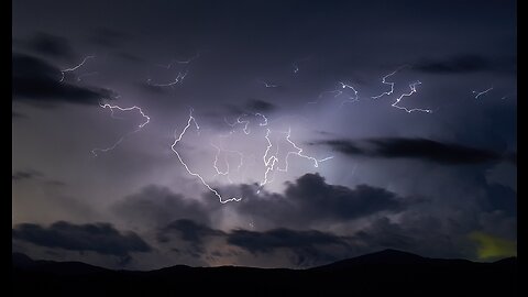 Rapid Fire Lightning Storm over Pikes Peak
