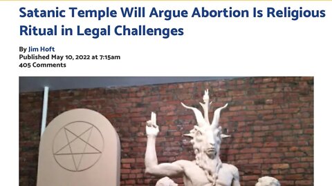 Satanic Temple: Fetal Infanticide = Religious Ritual