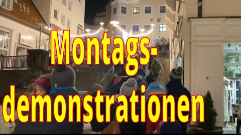 Deutschlandweite Montagsdemos am 20.12.21 – ein Video-Überblick