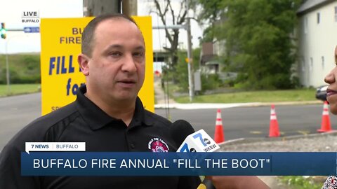 Buffalo Firefighters and Buffalo Sabres to 'Fill the Boot' today, benefitting SMART
