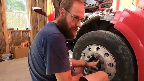 Break Drum And Brake adjustment ￼￼ on a 2018 Volvo ￼VNL #hedgehogshomestead