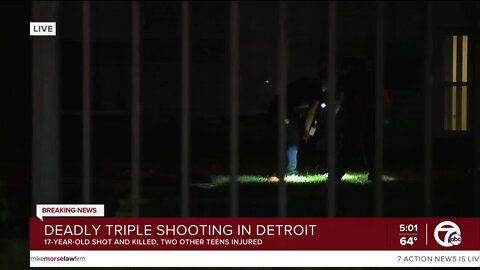 1 dead, 2 injured following triple shooting on Detroit's west side
