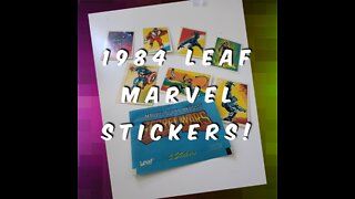 Marvel Stickers from 1984! These are Marvel Super Heroes Secret Wars packs from Leaf Trading Cards.