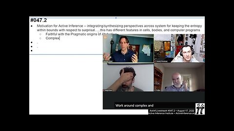 ActInf Livestream #047.2 ~ “Enactive-Dynamic Social Cognition" & “Active Inference and Abduction”