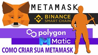 COMO CRIAR E ADICIONAR REDES E TOKENS NA METAMASK