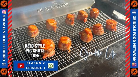 Pig Shots on the Blackstone Griddle | Keto Food | Griddle Snacks |Griddle Food Network