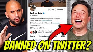 Andrew Tate Best Friend Reveals Tate BANNED On Twitter