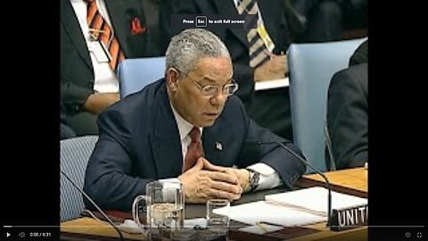 NBC: Bro. Colin Powell Addresses United Nations Security Council On Iraq (2003)