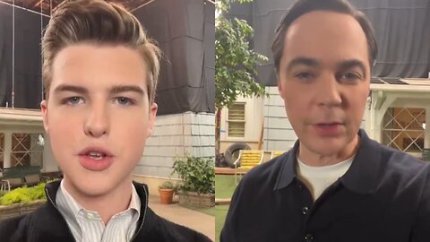 Both Sheldon Actors Meet on the Set of ‘YOUNG SHELDON’