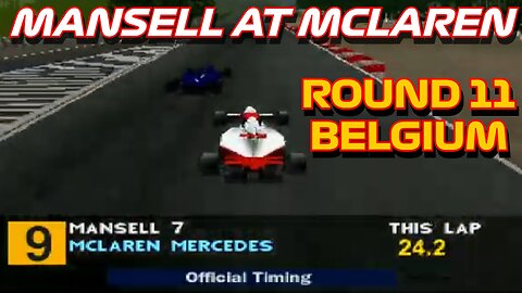 Mansell at McLaren | Round 11: Belgian Grand Prix | Formula 1 (PS1)