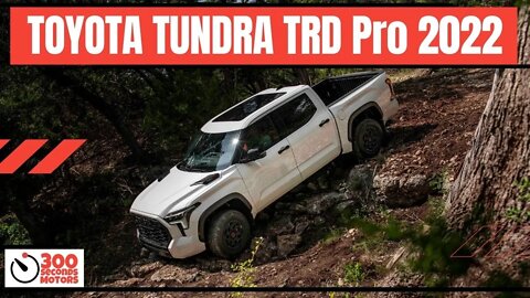 TOYOTA TUNDRA TRD Pro 2022 on Super White Color Exterior