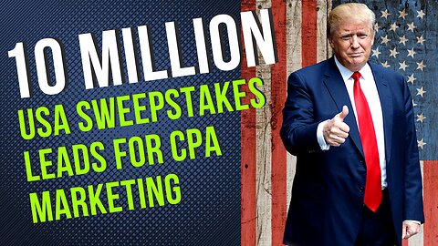 Hot!!🔥🔥10 Million USA Sweepstakes Leads for CPA Affiliate Marketing