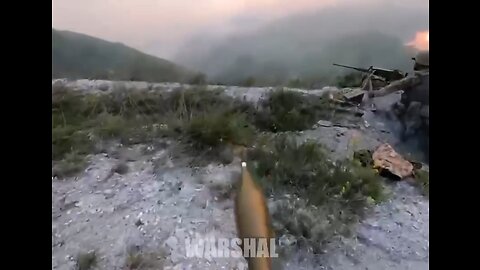 RPG shot at russians on the hills near Belogorovka, Seversky Donets.