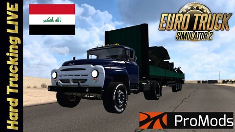 ETS2 Hard Trucking LIVE #2 = Iraq to Syria in ZiL 130