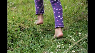 Walking Barefoot in Grass or Dirt Can Improve Health