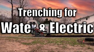 How to send water and electric to pole barn or shed